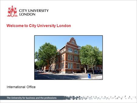 Welcome to City University London International Office.