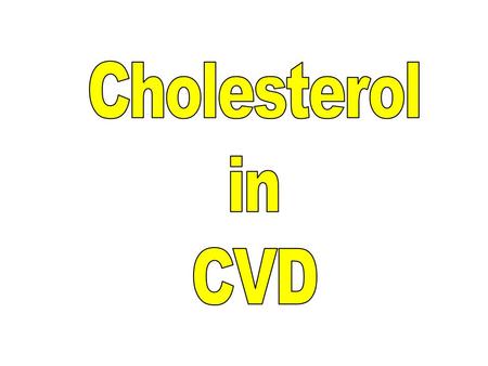Cholesterol Lipid Component of cell membrane Found in the diet – Eggs, dairy, liver High levels lead to development of CHD 2 types of cholesterol -carrying.