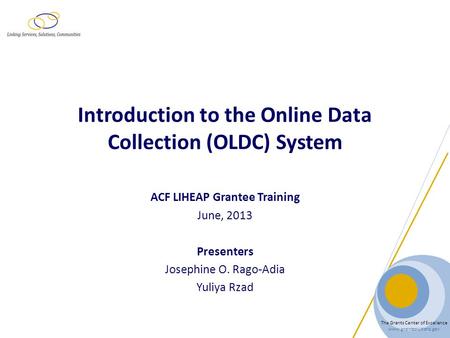 Introduction to the Online Data Collection (OLDC) System