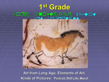1st Grade Core Knowledge Visual Art Component