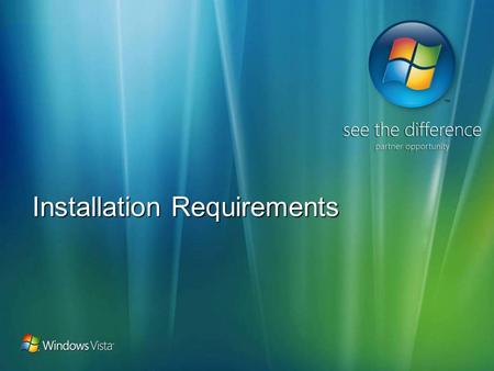 Installation Requirements. Agenda Installation requirements Installation options Installing to correct folder locations Installing Windows resources Creating.