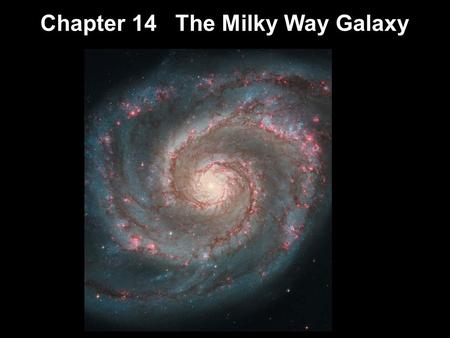 Chapter 14 The Milky Way Galaxy. Units of Chapter 14 Our Parent Galaxy Measuring the Milky Way Galactic Structure The Formation of the Milky Way Galactic.