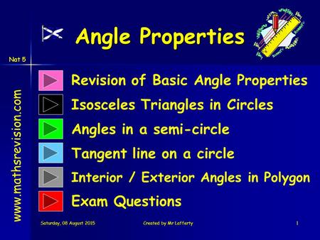 Angle Properties Revision of Basic Angle Properties