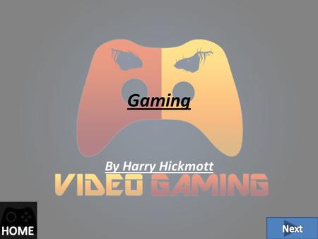 Gaming By Harry Hickmott. Navigation Playstation gaming advert.