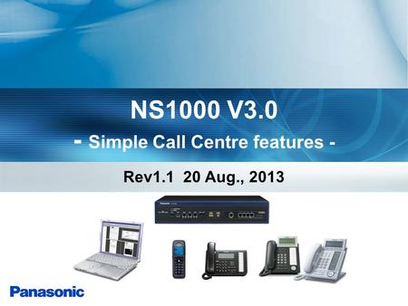 NS1000 V3.0 - Simple Call Centre features -