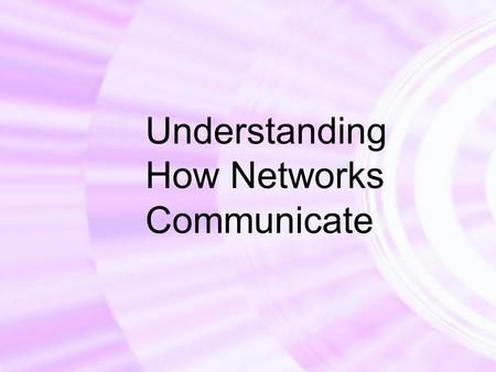 Understanding How Networks Communicate. Copyright © Texas Education Agency, 2011. All rights reserved.2 We Will Learn: Basic networked communications.