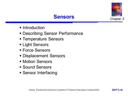 Sensors Introduction Describing Sensor Performance Temperature Sensors