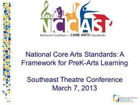 National Core Arts Standards: A Framework for PreK-Arts Learning