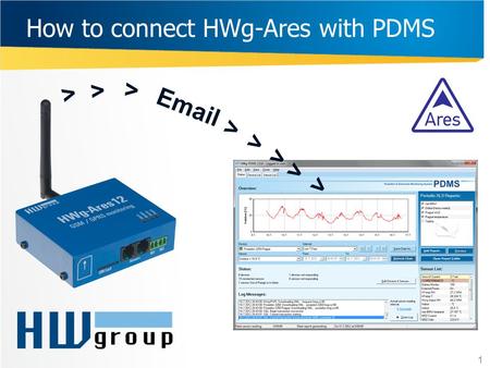 How to connect HWg-Ares with PDMS 1 > > > Email > > > > >