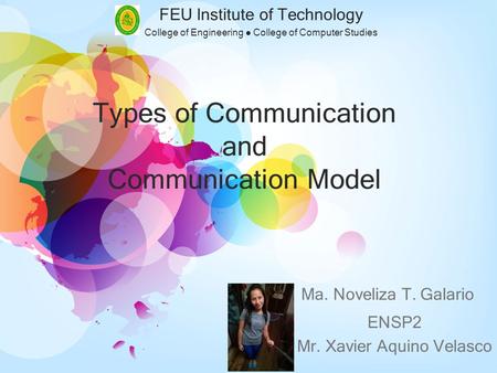 Types of Communication and Communication Model