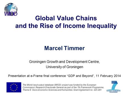 Global Value Chains and the Rise of Income Inequality