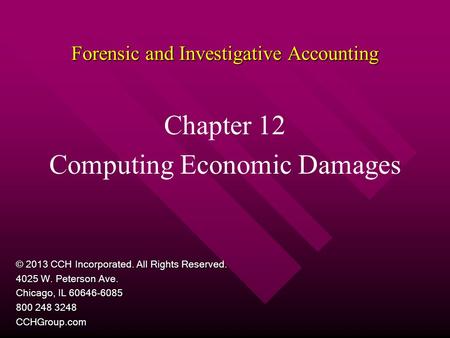 Forensic and Investigative Accounting