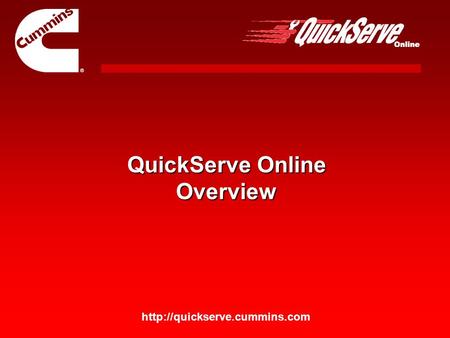 QuickServe Online Overview