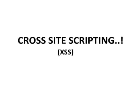 CROSS SITE SCRIPTING..! (XSS). Overview What is XSS? Types of XSS Real world Example Impact of XSS How to protect against XSS?