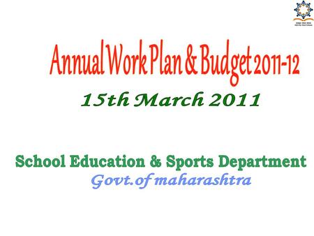 Annual Work Plan & Budget School Education & Sports Department