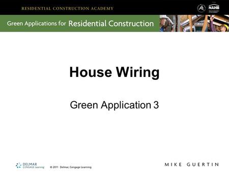 House Wiring Green Application 3.