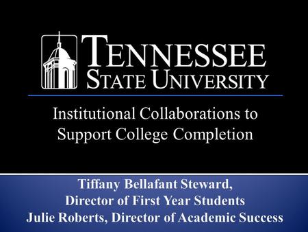 Institutional Collaborations to Support College Completion.