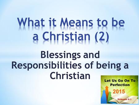 What it Means to be a Christian (2)