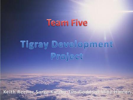 Team Five was approached by GE with the dilemma of providing a reliable cellular phone service to areas with unreliable electric grids, while maintaining.