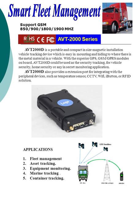 AVT2000D is a portable and compact in size magnetic installation vehicle tracking device which is easy in mounting and hiding to where there is the metal.