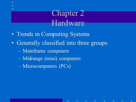 Chapter 2 Hardware Trends in Computing Systems