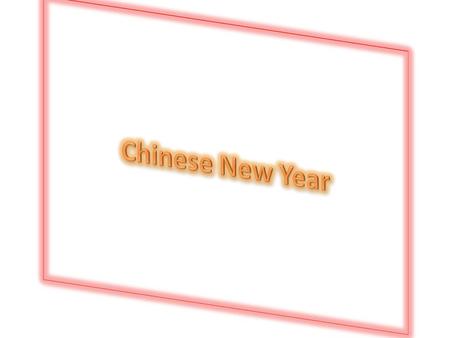 Chinese New Year is a festival for the Chinese people. It originated from China but today Chinese people all over the world celebrate it.