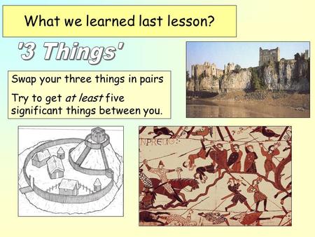 What we learned last lesson?