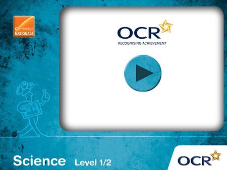 OCR Cambridge National in Science (Level 1 / 2) R071 How scientific ideas have an impact on our lives Module 1: Using Energy.