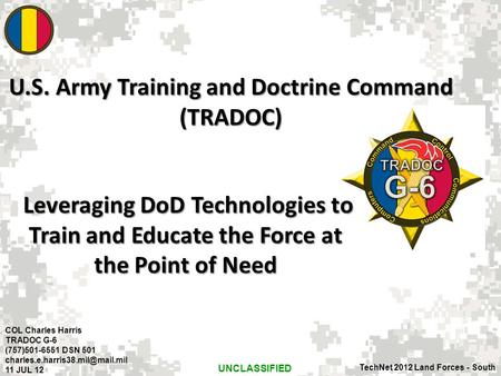 U.S. Army Training and Doctrine Command (TRADOC)