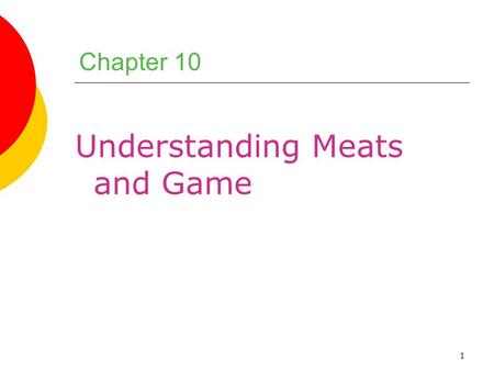 Understanding Meats and Game