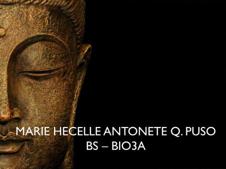MARIE HECELLE ANTONETE Q. PUSO BS – BIO3A. AYURVEDA holistic approach to health that is designed to help people live long, healthy, and well- balanced.