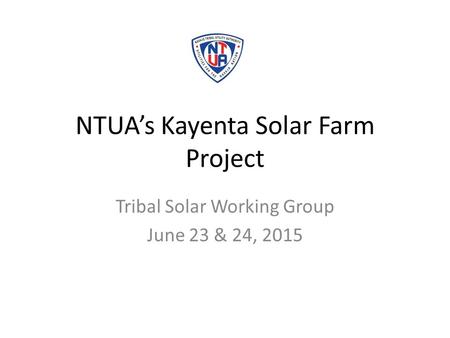 NTUA’s Kayenta Solar Farm Project