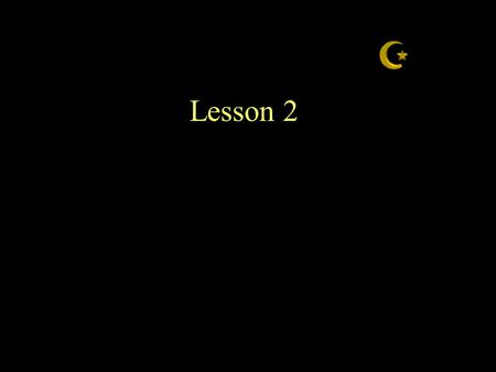 Lesson 2.