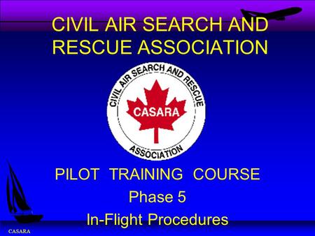 CIVIL AIR SEARCH AND RESCUE ASSOCIATION