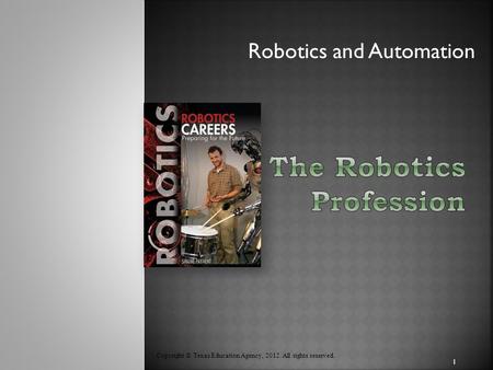 The Robotics profession