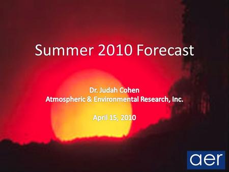 Summer 2010 Forecast. Outline Review seasonal predictors Focus on two predictors: ENSO Soil moisture Summer forecast Look back at winter forecast Questions.