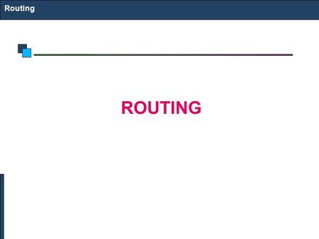 Routing ROUTING. Router A router is a device that determines the next network point to which a packet should be forwarded toward its destination Allow.