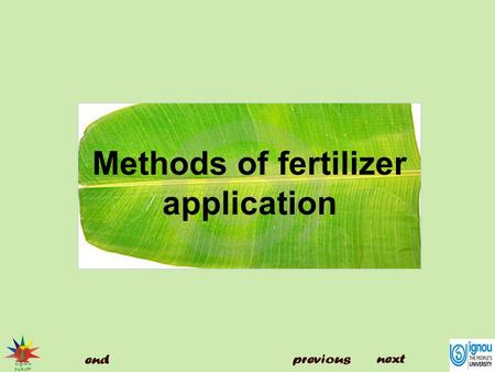 Methods of fertilizer application