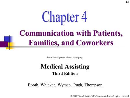 Communication with Patients, Families, and Coworkers
