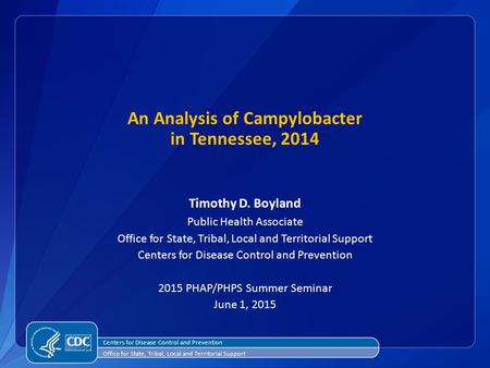 An Analysis of Campylobacter in Tennessee, 2014
