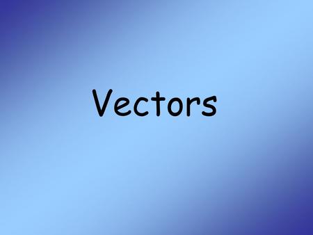 Vectors. 2 Scalars and Vectors A scalar is a single number that represents a magnitude –E.g. distance, mass, speed, temperature, etc. A vector is a set.