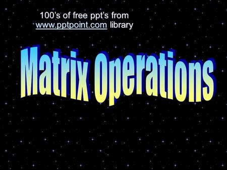 100’s of free ppt’s from  library