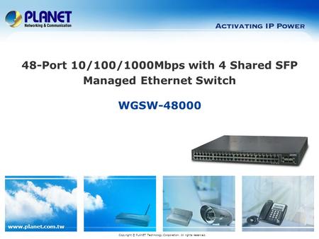 48-Port 10/100/1000Mbps with 4 Shared SFP Managed Ethernet Switch