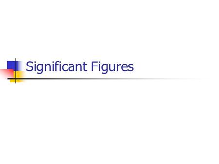 Significant Figures.