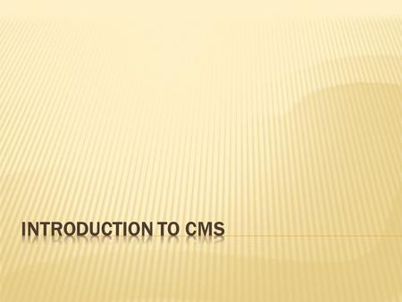 A content management system (CMS) is a computer program that allows publishing, editing and modifying content on a web site as well as maintenance from.