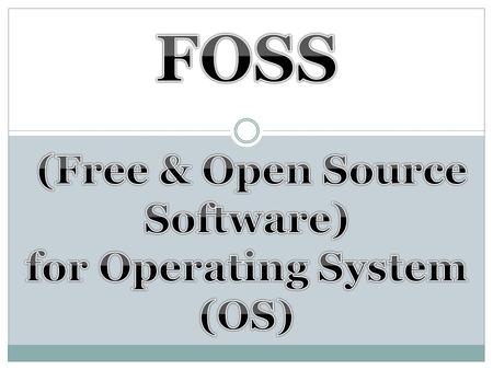 Free and open-source software (also known simply as Free software or Open source software) is software created by loose networks of people (both companies.