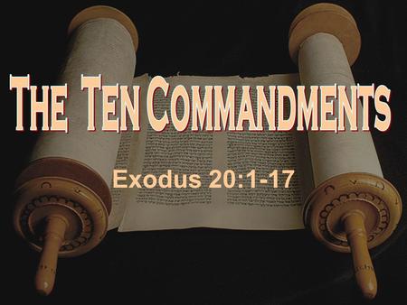 Exodus 20:1-17. Promises To Abraham Genesis 12:1-3 “Now Jehovah said unto Abram, Get thee out of thy country, and from thy kindred, and from thy father’s.