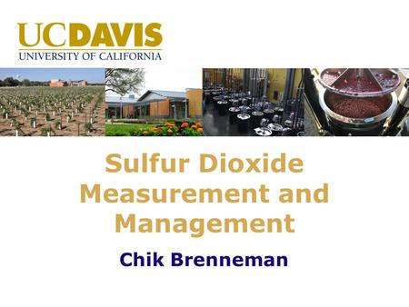 Sulfur Dioxide Measurement and Management