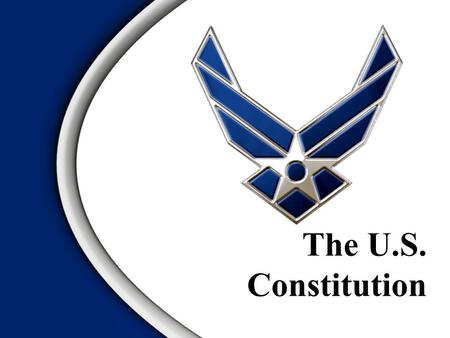  Click to edit Master text styles  Second level Third level  Fourth level Click to edit Master title style The U.S. Constitution.