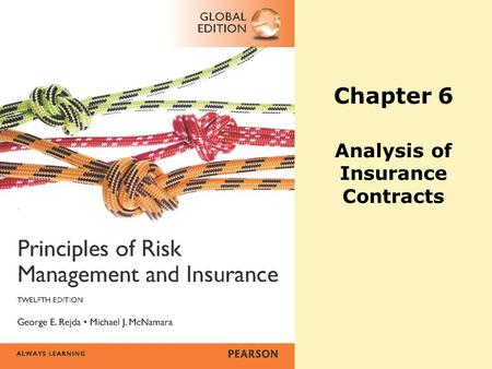 Chapter 6 Analysis of Insurance Contracts